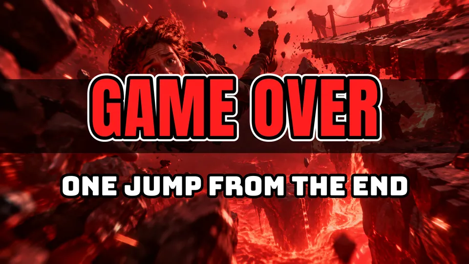 Game Over şablonu, 16:9: onunla yapılmış gerçek bir kapak