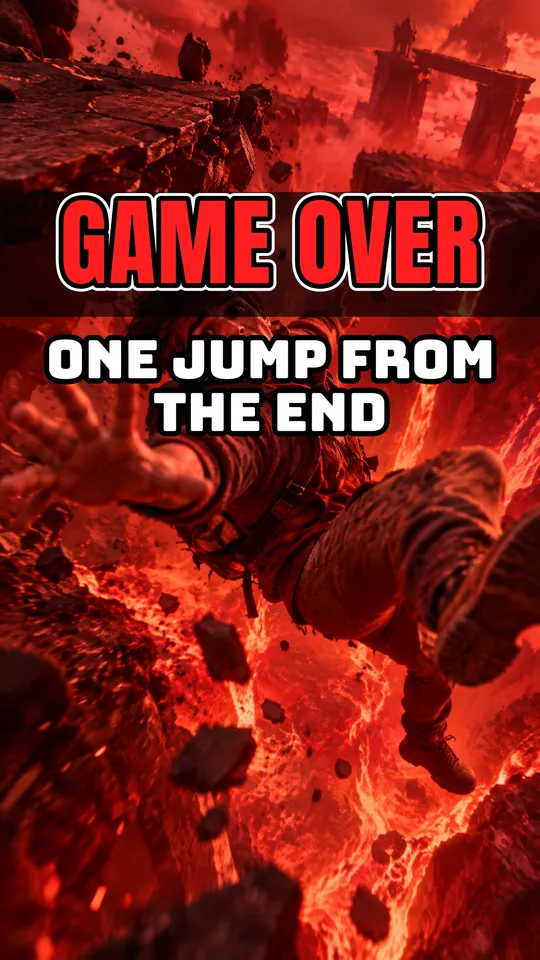 Game Over şablonu, 9:16: onunla yapılmış gerçek bir kapak
